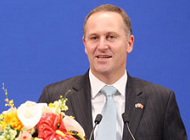 New Zealand Prime Minister John Key Delivers Speech at Peking University